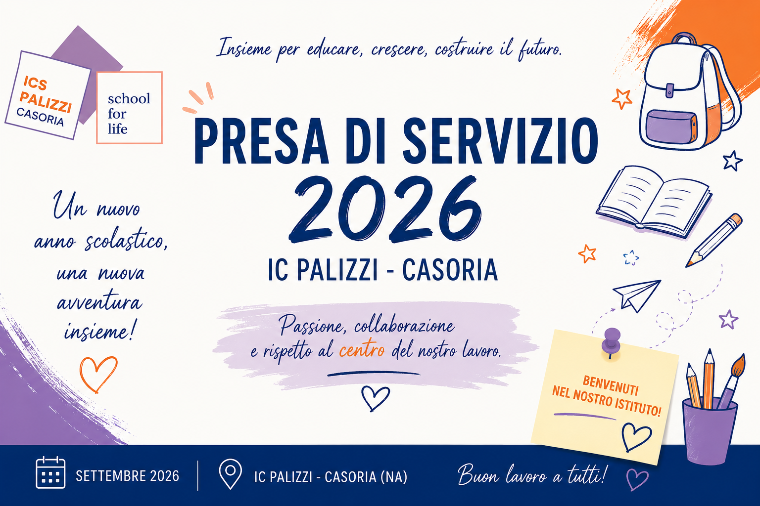 PRESA DI SERVIZIO-1 SETTEMBRE 2026