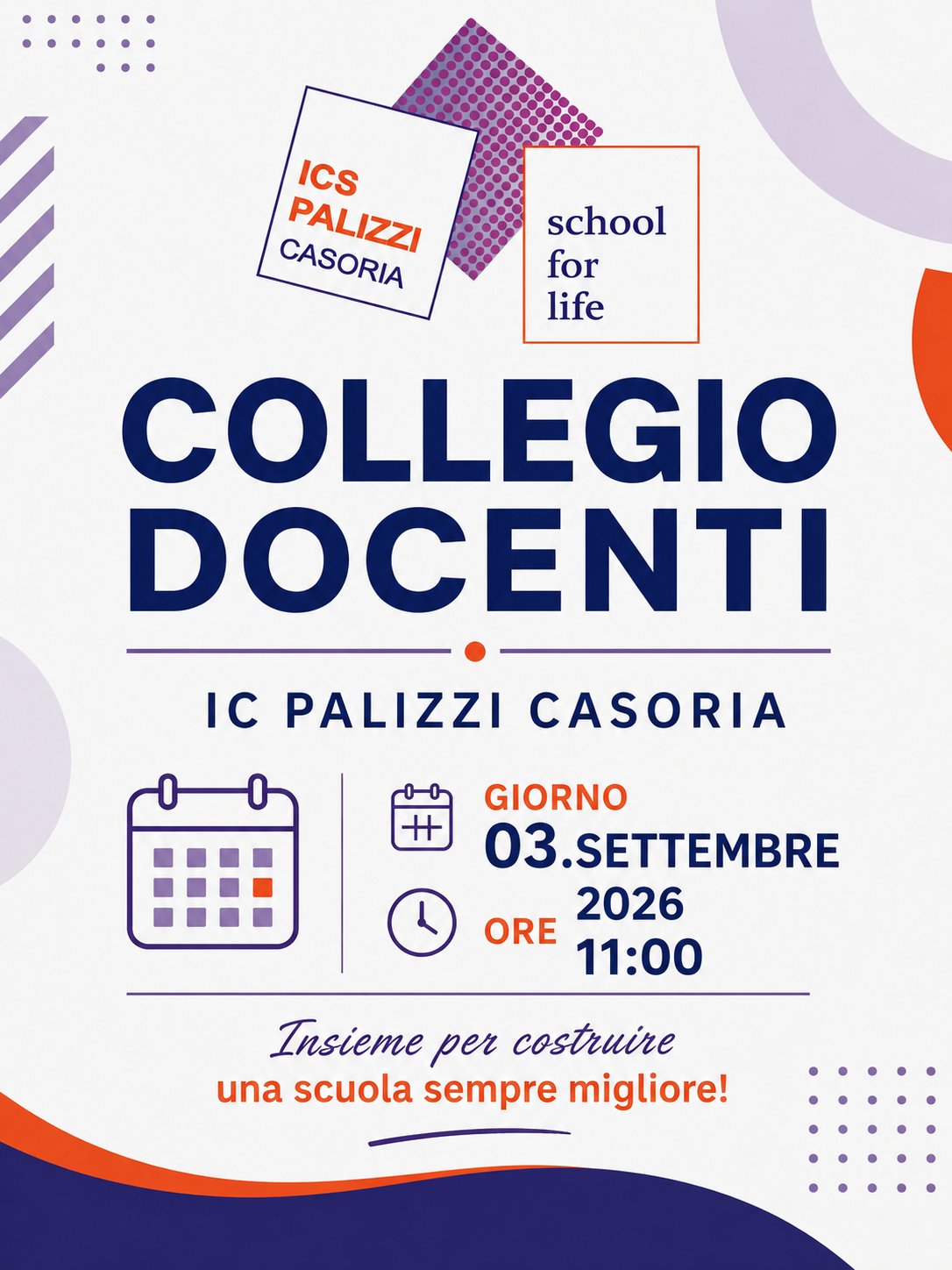 Rettifica Convocazione Collegio Docenti 03 Settembre